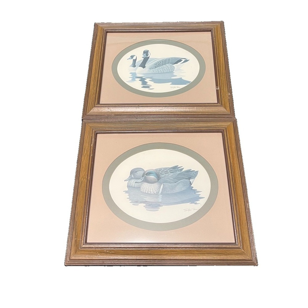 Wildlife Artist Richard Sloan Pin Tail Ducks Art Prints 1980 Signed Set Of 2